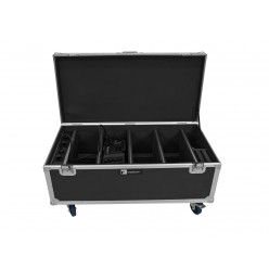 ROADINGER Flightcase 4x AKKU Multiflood IP 18x10W RGBW Wash CRMX with charging function